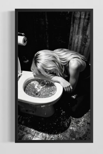 Glitterbaksmälla Vid Toaletten