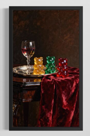 Vin Och Gelébjörnar Stilleben