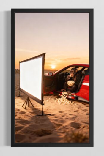 Schimpans På Drive-in Bio