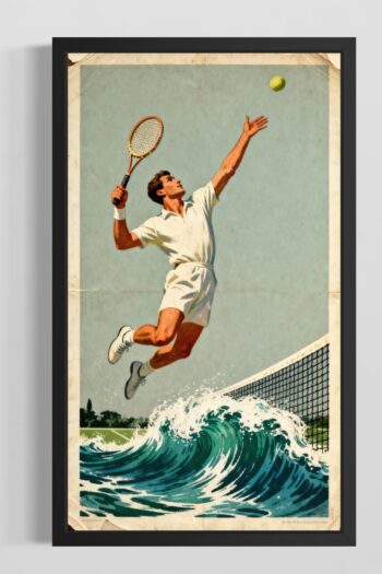 Tennisspelaren Och Vågen